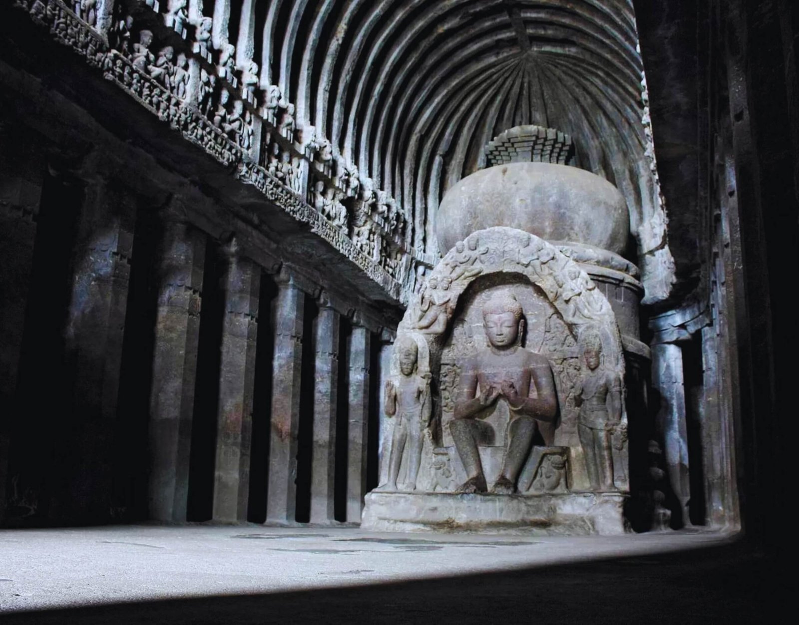 Ellora Sculpture Buddha Temple